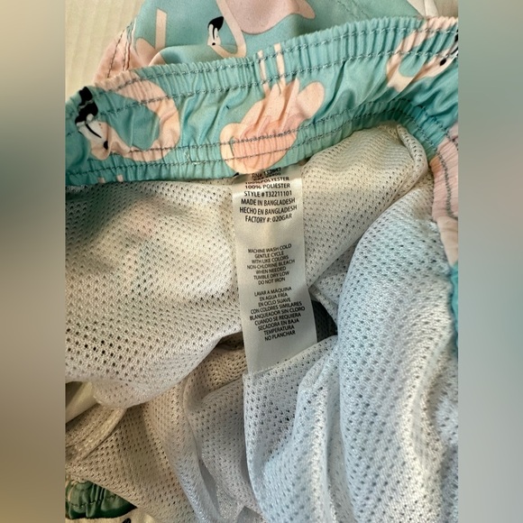 Trinity Coast Men’s Pink Flaming Baby Blue Swim Trunks Liner Size XL Pre-Owned - Picture 6 of 8